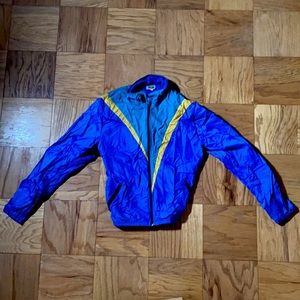 💙VINTAGE BLUE AND YELLOW WINDBREAKER💛